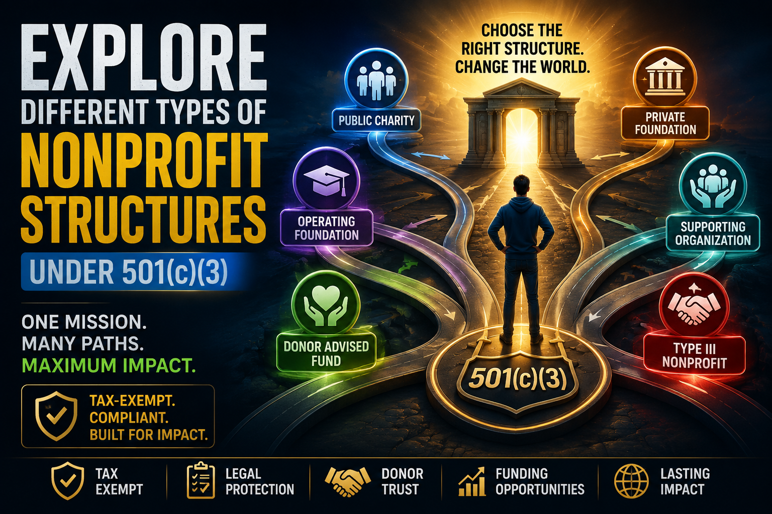 Exploring 501(c)(3) Structures: Public Charities, Private Foundations, and Operating Foundations. Which One Is Right For You?